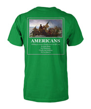 Load image into Gallery viewer, Americans - Willing to Cross A Frozen River to Kill You(Image On Back)- Delaware- Short Sleeve