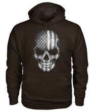 Load image into Gallery viewer, American Flag Skull Hoodie