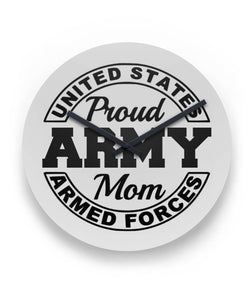 Army Mom Wall Clock 11" Round Wall Clock