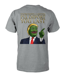 Black Rifle Company - Pepe Trump Shirt (Image on Back)
