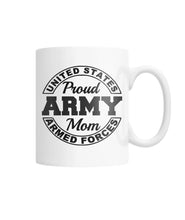 Load image into Gallery viewer, Army Mom Coffee Mug White Coffee Mug
