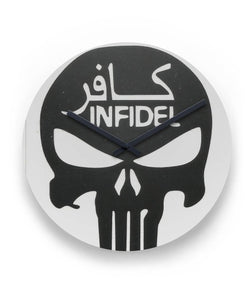 Punisher Infidel Clock 11" Round Wall Clock