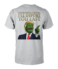 Load image into Gallery viewer, Black Rifle Company - Pepe Trump Shirt (Image on Back)

