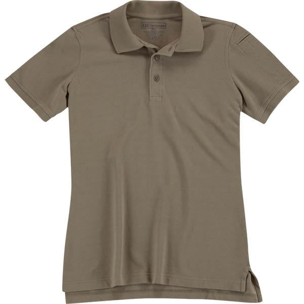 5.11 Womens Utility Polo Silver Tan L
