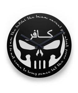 Infidel Punisher Clock 11" Round Wall Clock