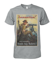 Load image into Gallery viewer, Ammunition Vintage War Poster Tee
